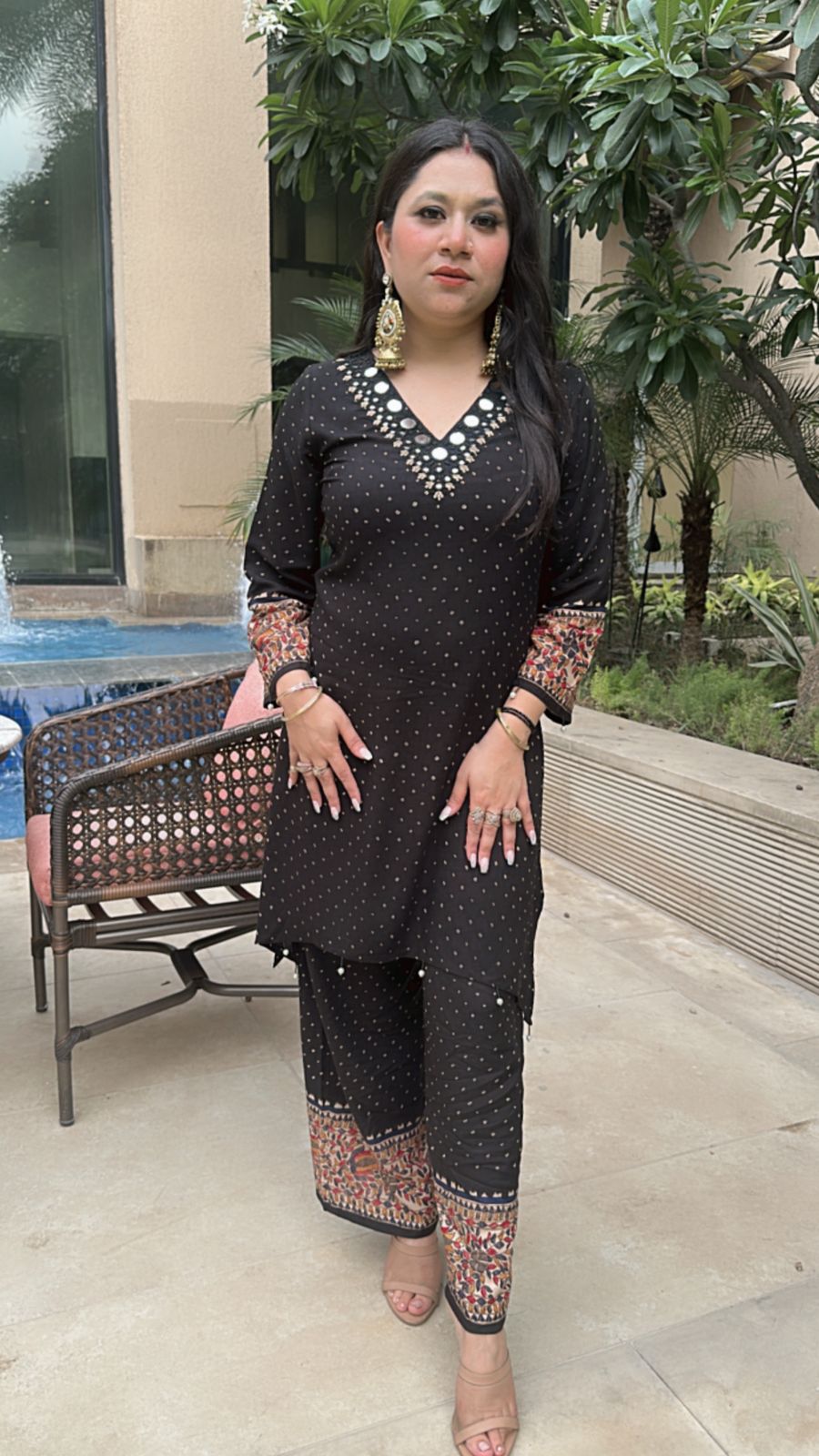 Bani Thani Black Blue cordset