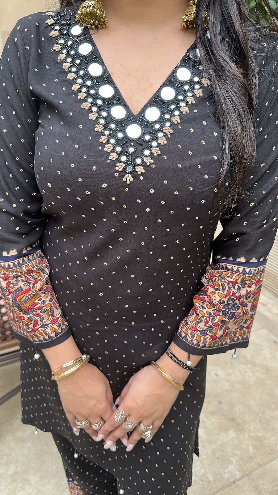 Bani Thani Black Blue cordset