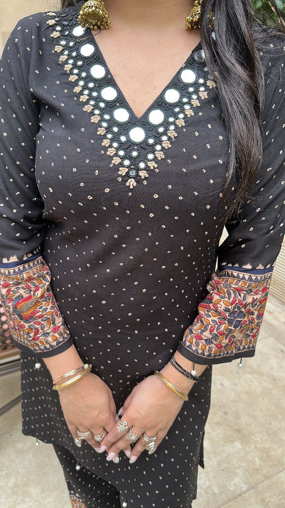 Bani Thani Black Blue cordset
