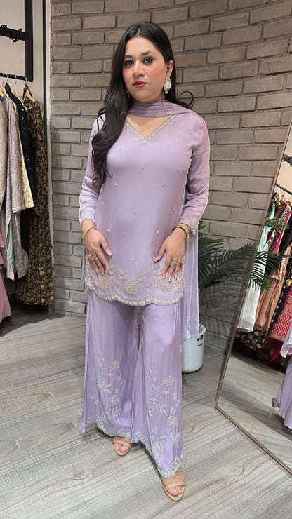Jalebi Lavander katdana suit