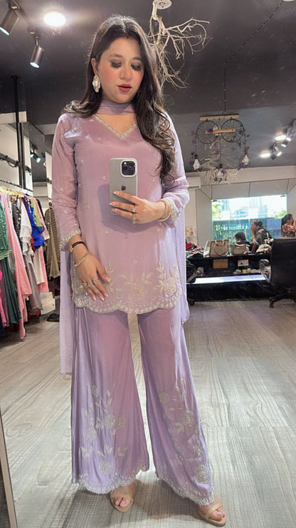 Jalebi Lavander katdana suit