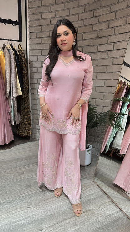 Jalebi Baby Pink katdana suit
