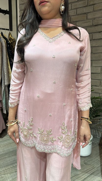 Jalebi Baby Pink katdana suit