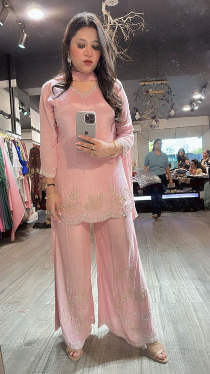 Jalebi Baby Pink katdana suit