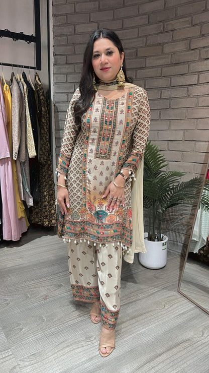 Sandesh Digital Print suit