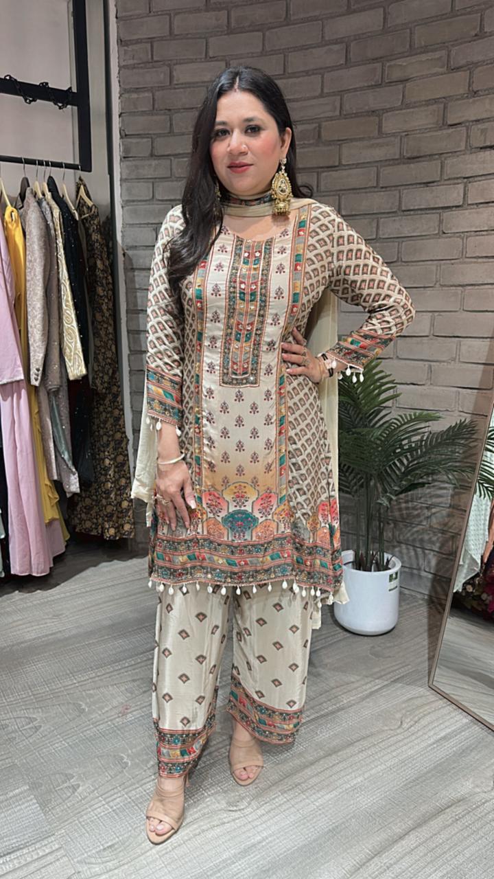 Sandesh Digital Print suit