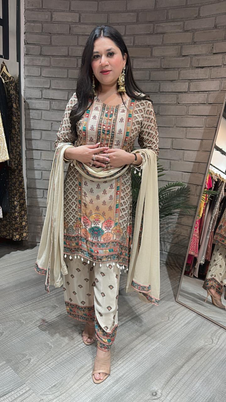 Sandesh Digital Print suit