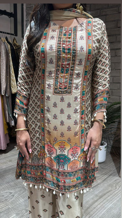 Sandesh Digital Print suit