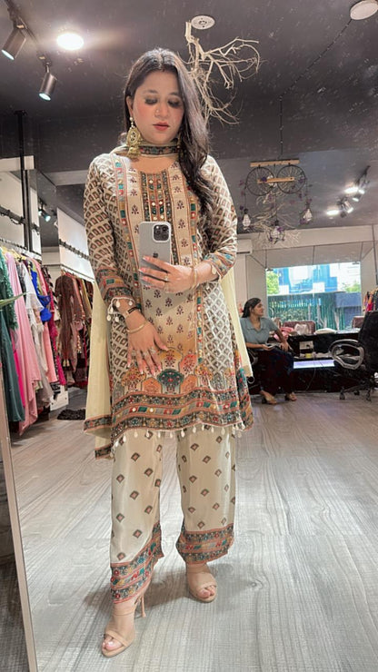 Sandesh Digital Print suit