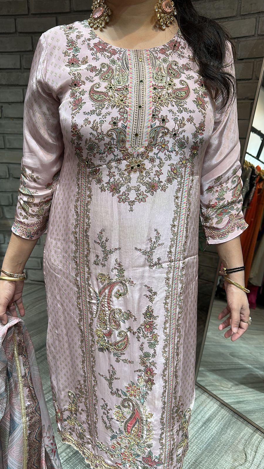 Fankaar Baby pink Digital suit