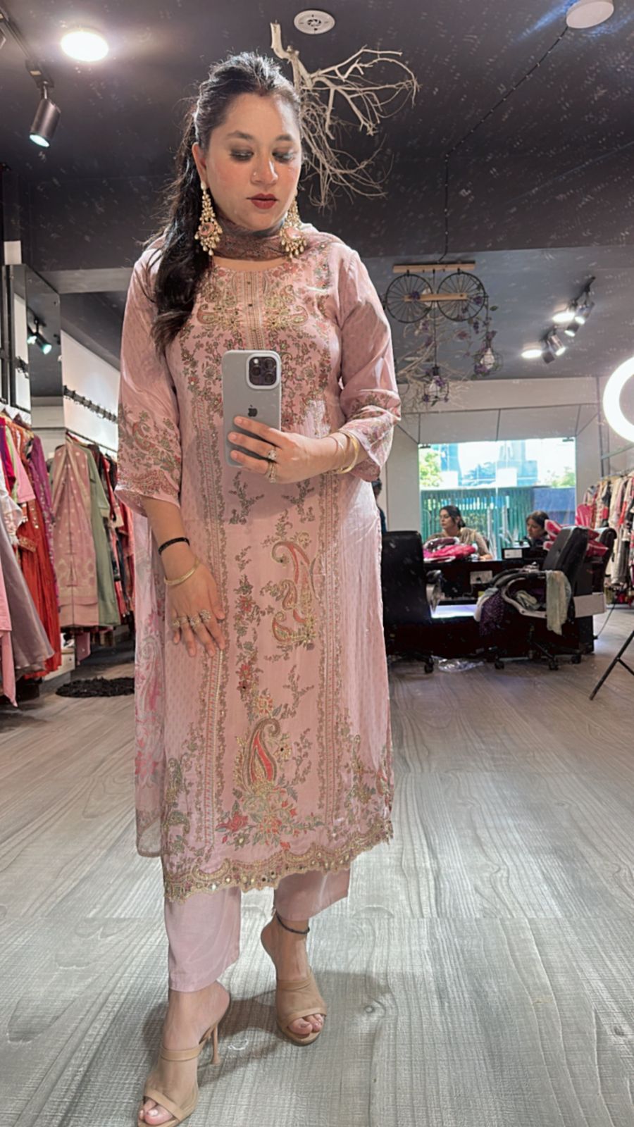 Fankaar Baby pink Digital suit