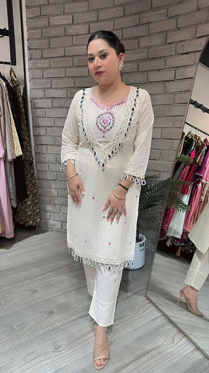 Gulzar Mirror Chiffle Cordset