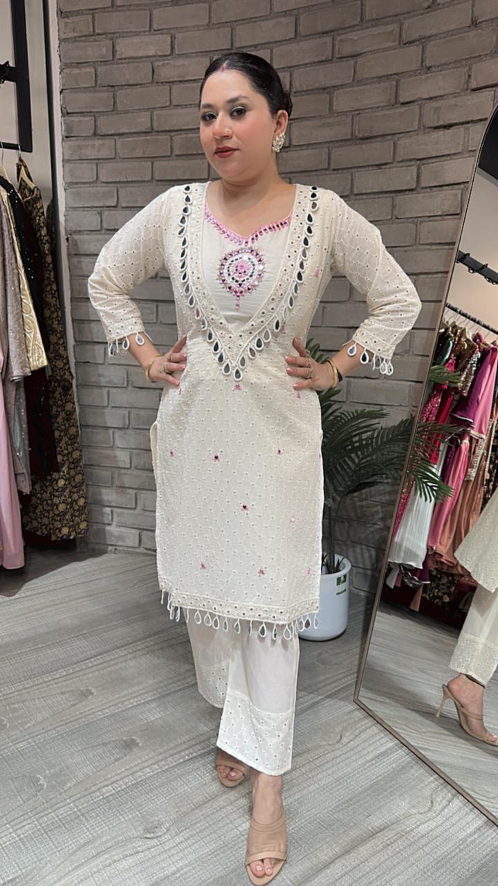 Gulzar Mirror Chiffle Cordset