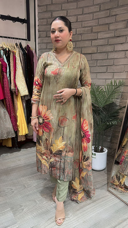 Lajawab Digital print suit