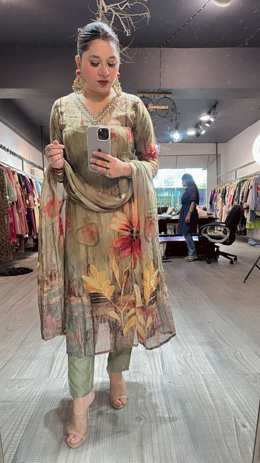 Lajawab Digital print suit