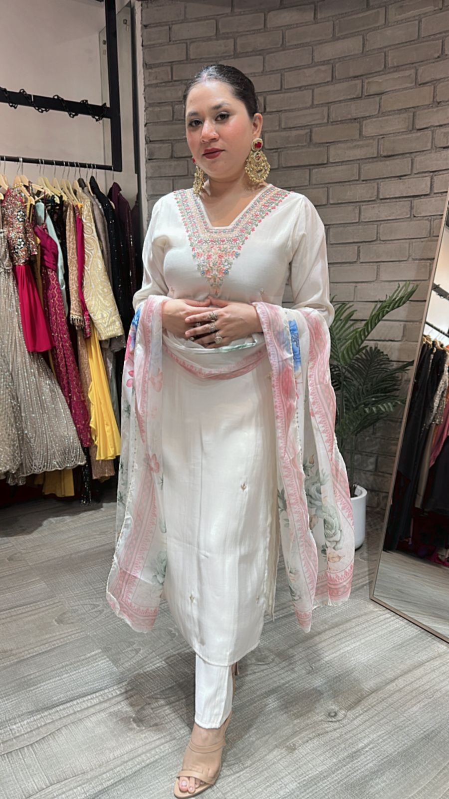 Jantar Mantar white suit