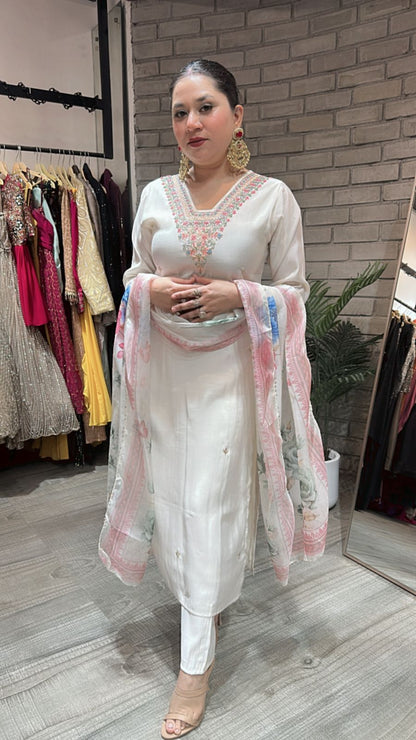 Jantar Mantar white suit