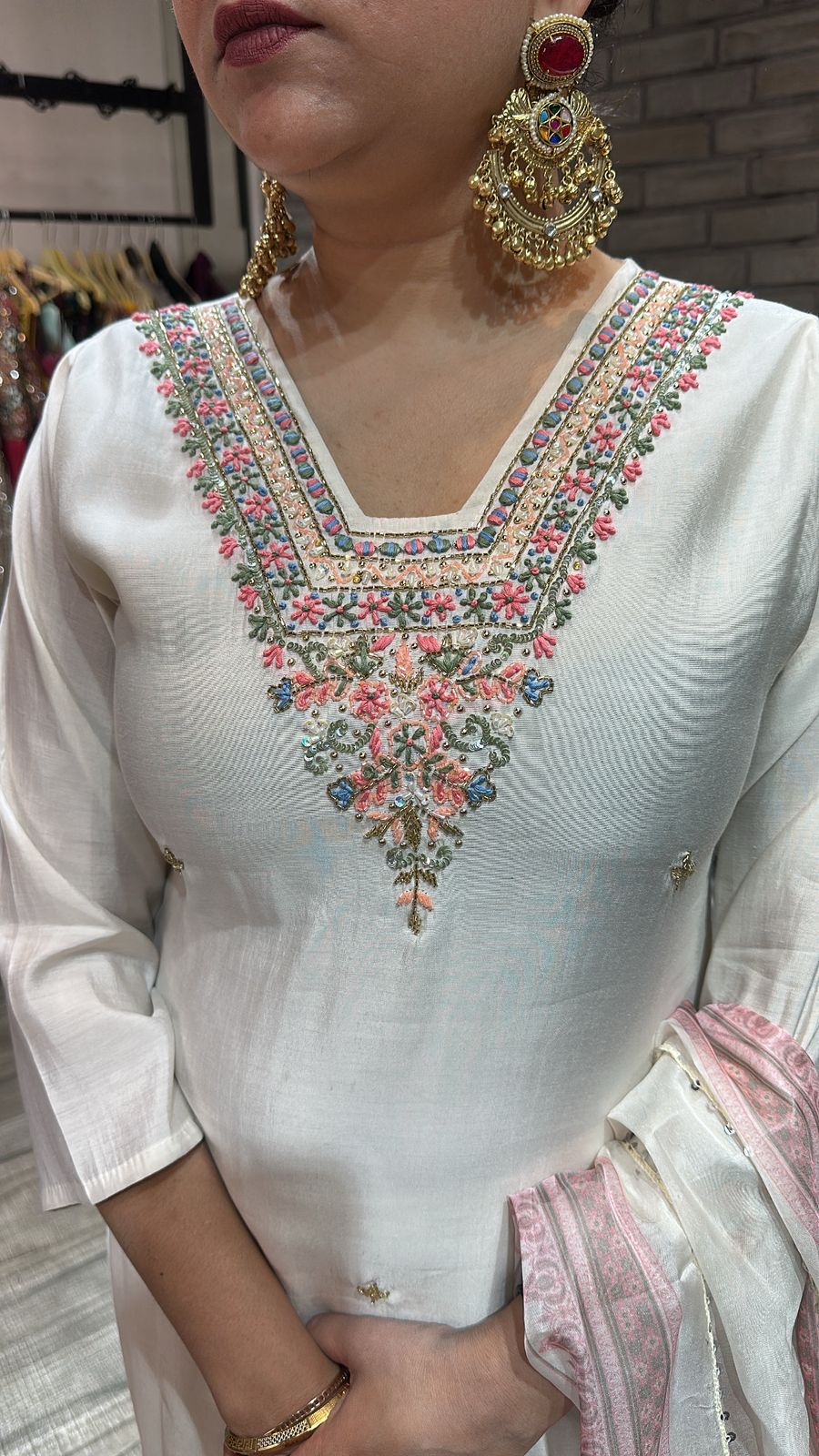 Jantar Mantar white suit