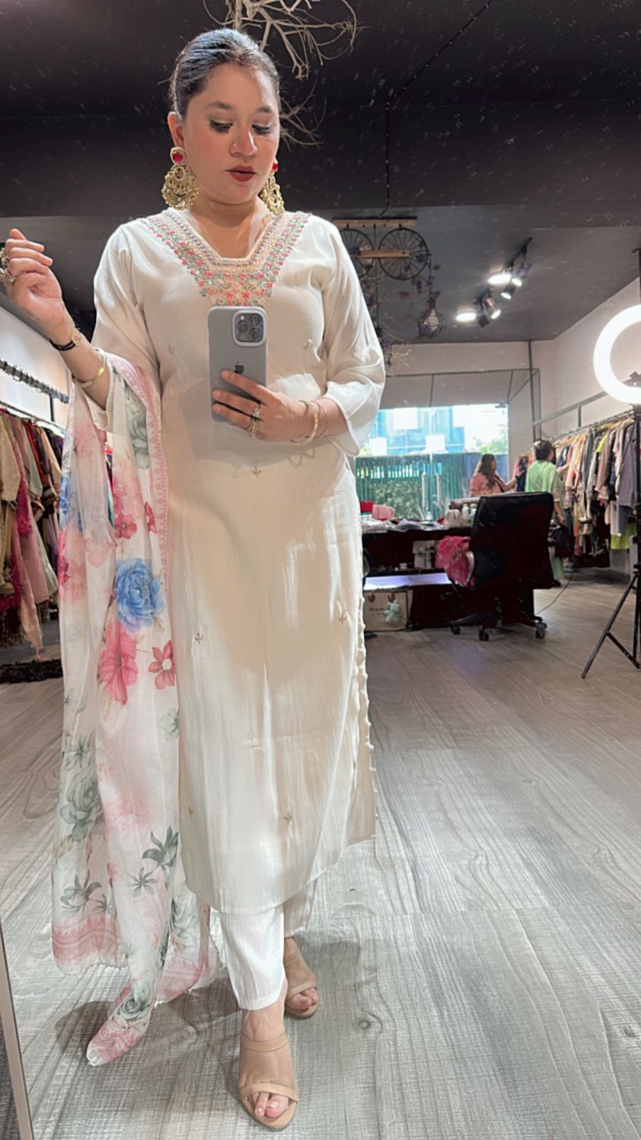 Jantar Mantar white suit