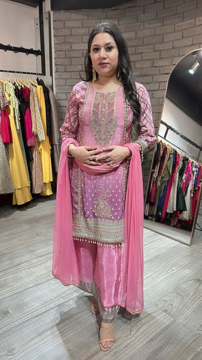 Madhuri C-cut Digital Print Suit
