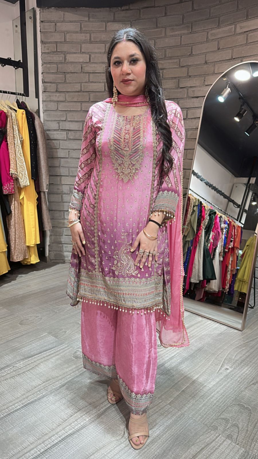 Madhuri C-cut Digital Print Suit