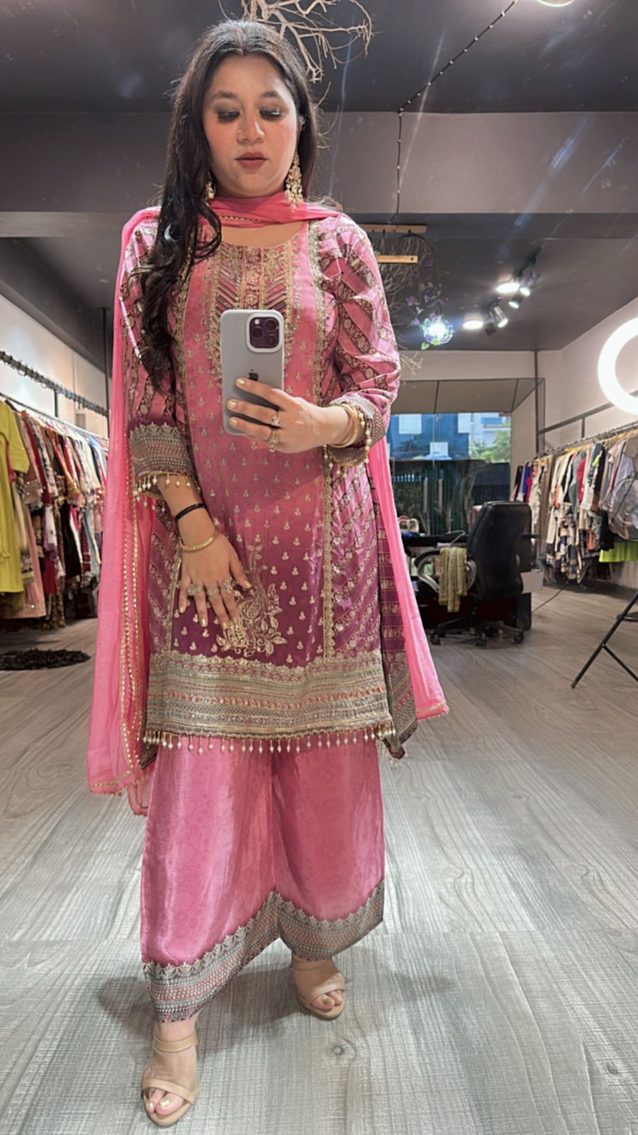 Madhuri C-cut Digital Print Suit