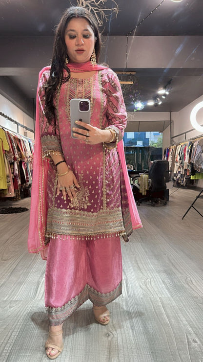 Madhuri C-cut Digital Print Suit