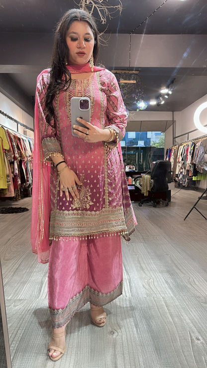 Madhuri C-cut Digital Print Suit