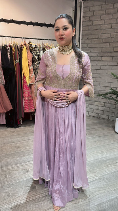 Hayatt katdana Lavander Anarkali