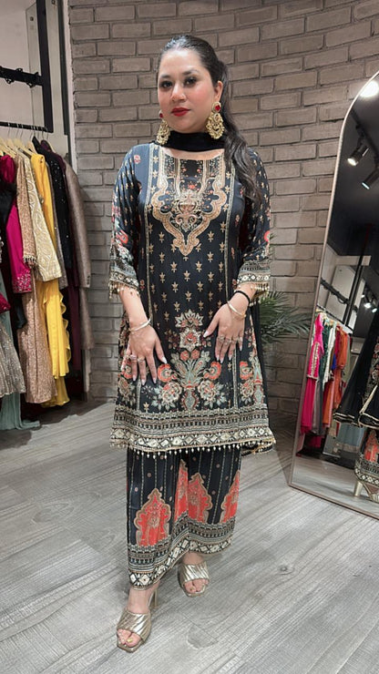 Polki Black C-cut suit