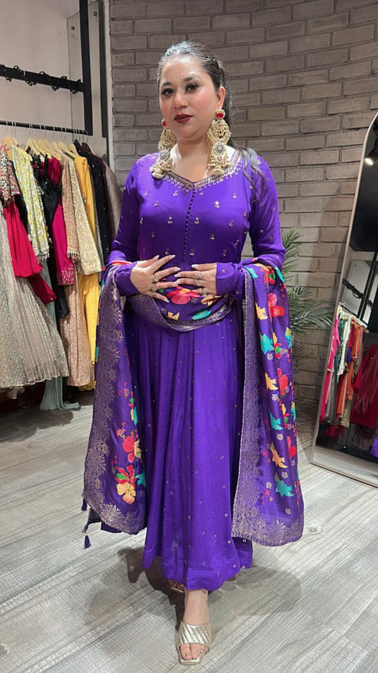 Samaira Jamun Anarkali suit