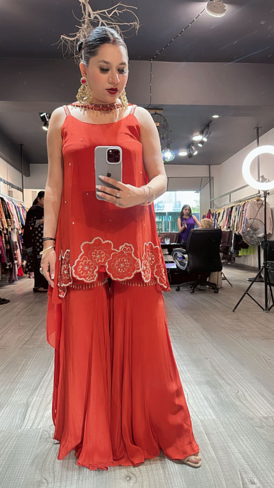 Mausam Rust Indowestern suit