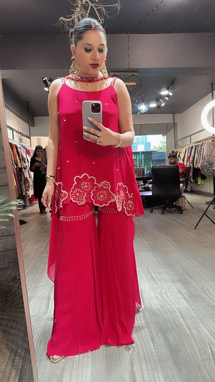 Mausam pink Indowestern suit