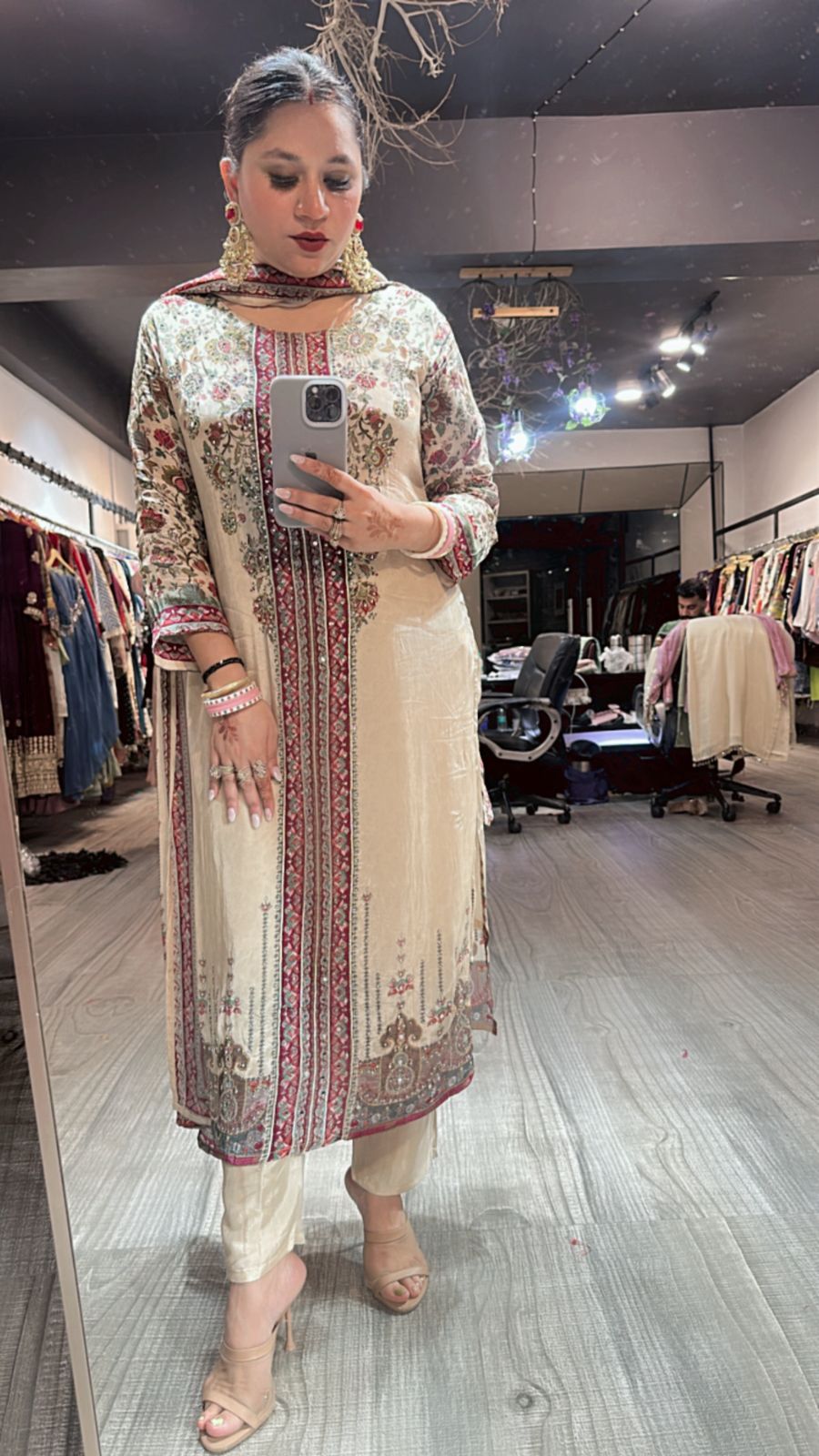 Aarzo Beige Designer Suit