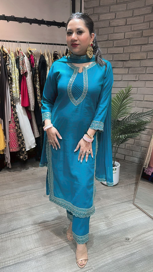 Thread Teal Blue suit