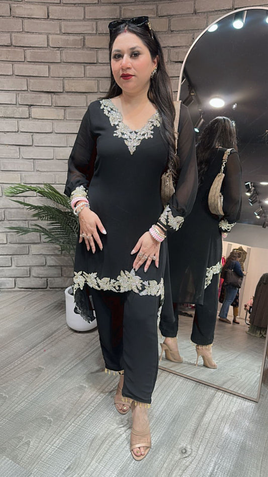 Smokey Black Katdana cordset