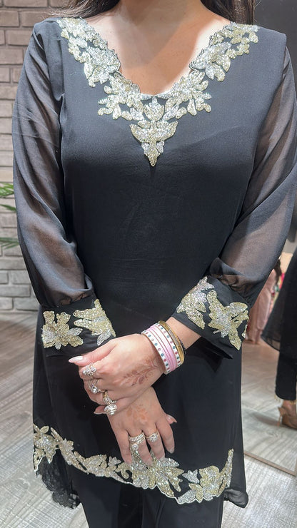Smokey Black Katdana cordset