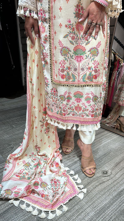 Mubarak Digital Mirror Tassel suit