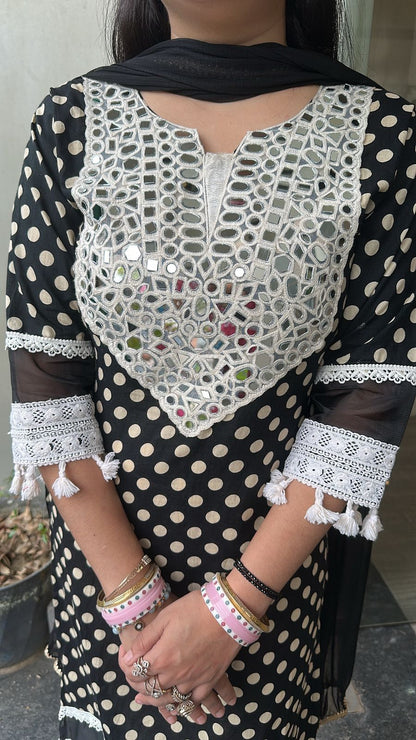 Casino Polka Mirror Designer suit