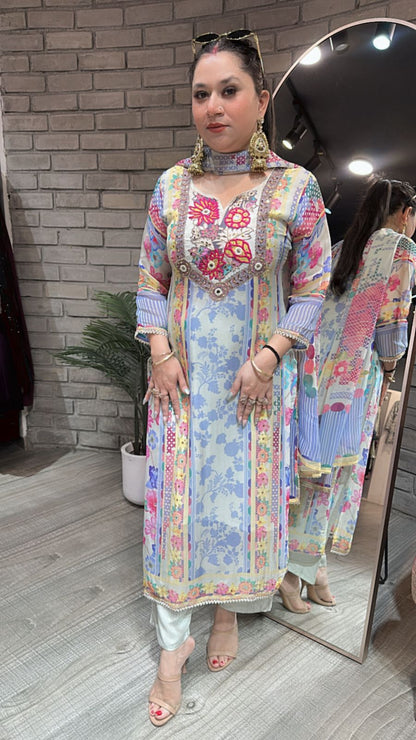 Misha Multicolor Digital Suit