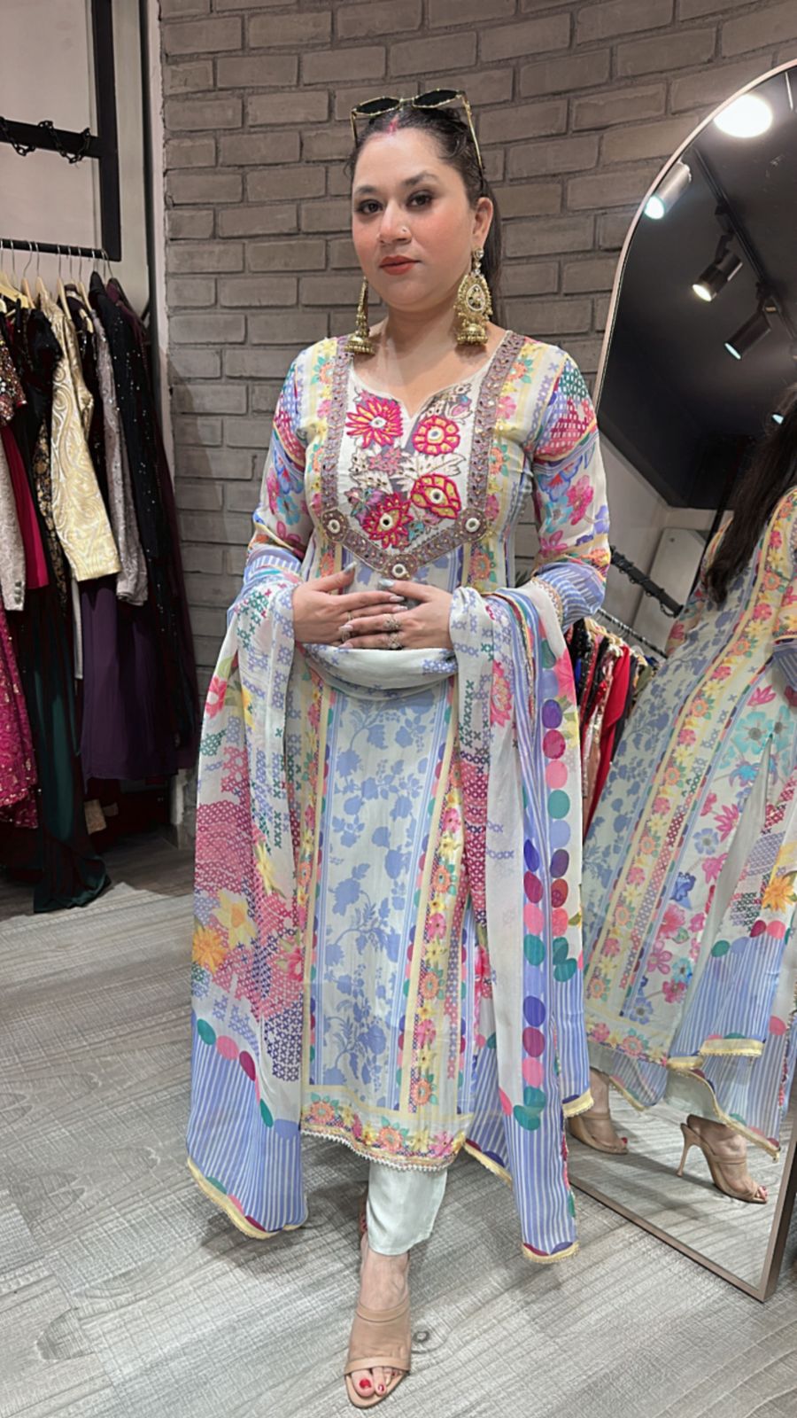 Misha Multicolor Digital Suit