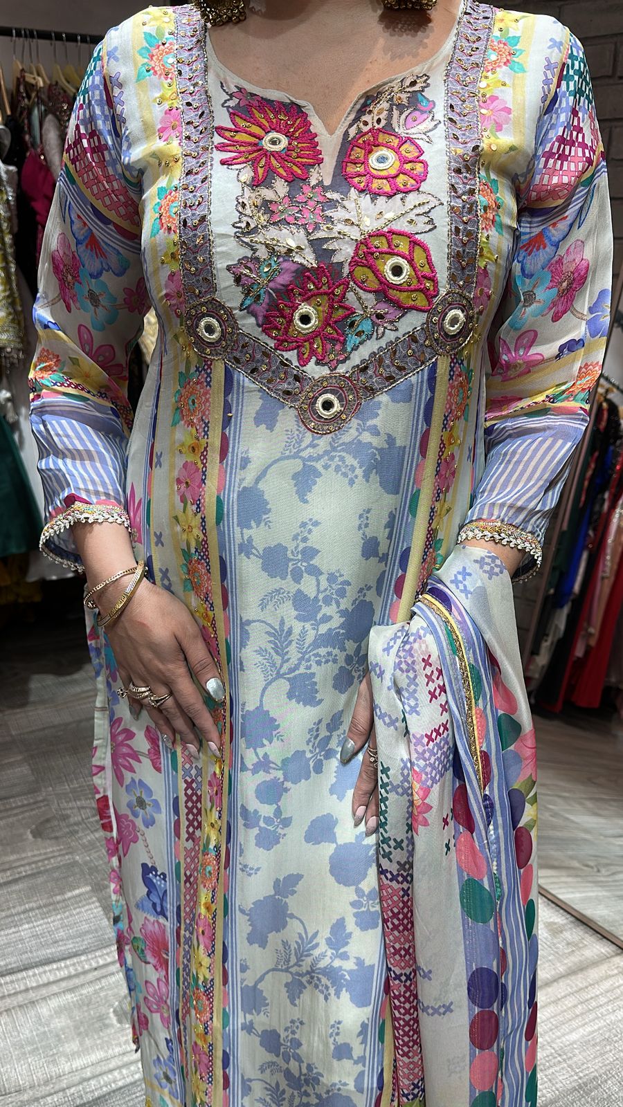 Misha Multicolor Digital Suit