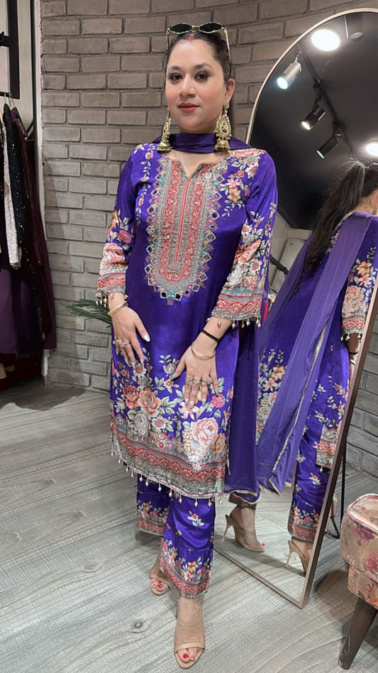 Orchid Digital print Suit
