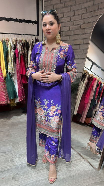 Orchid Digital print Suit
