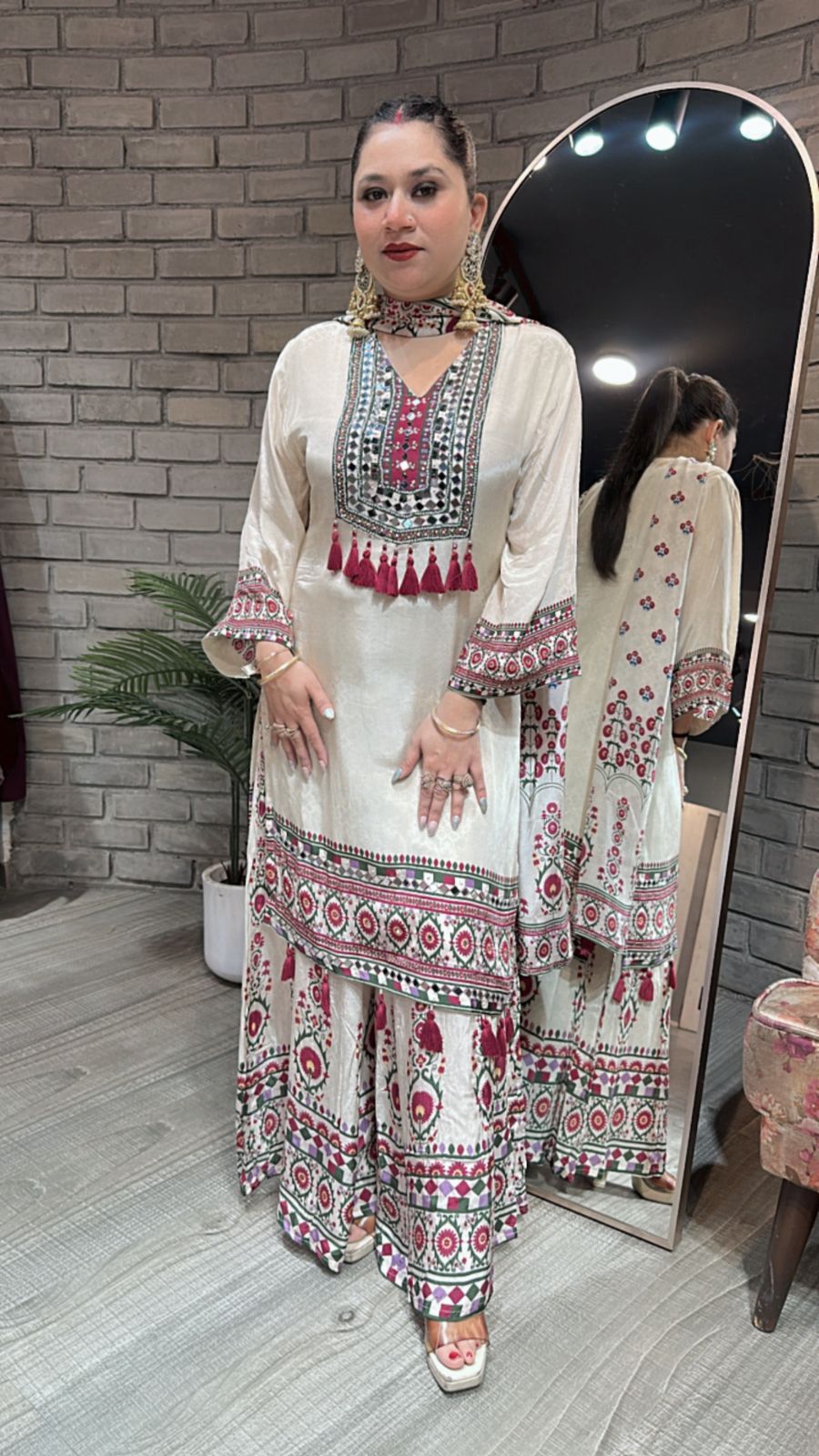 Mantasha Digital print plazoo Suit