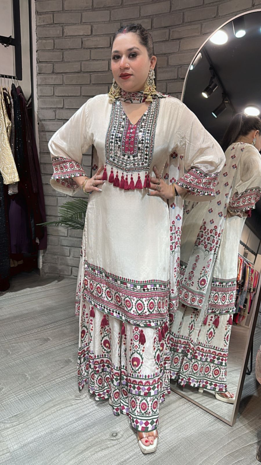 Mantasha Digital print plazoo Suit