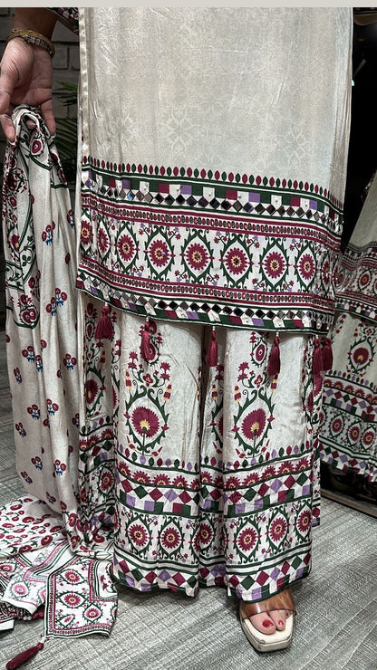 Mantasha Digital print plazoo Suit