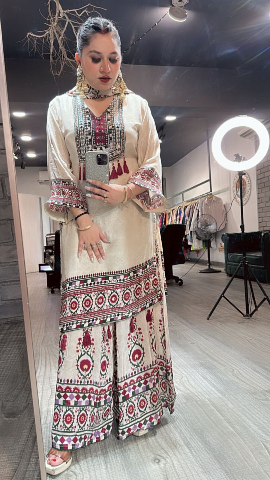 Mantasha Digital print plazoo Suit