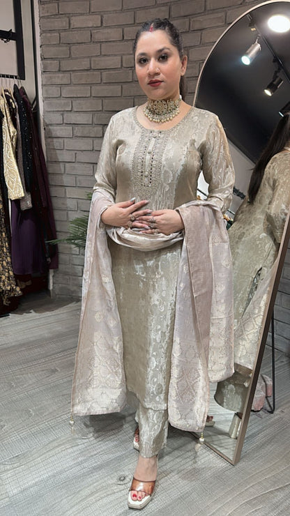 Kanchi Silver Designer Suit