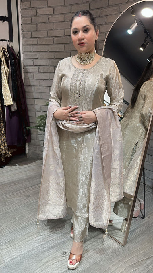 Kanchi Silver Designer Suit